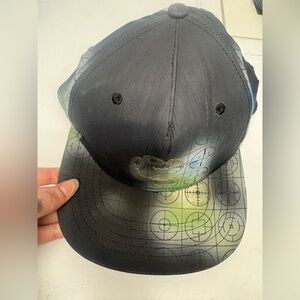Crooks & Castles Black and Green Reptile Cap